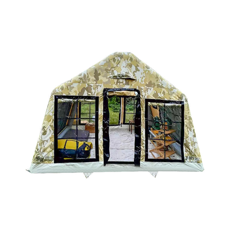 Barraca de acampamento inflável do panorama de quatro estações de 8-10 pessoas