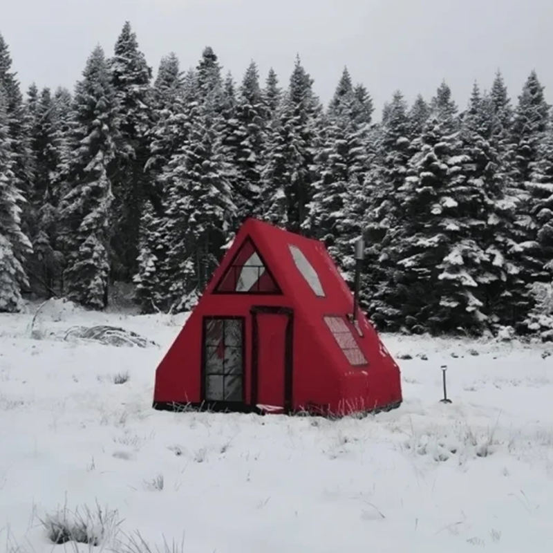 8-10 pessoas barraca de ar inflável à prova d'água de quatro estações para camping