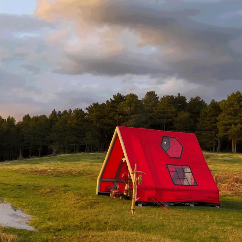 8-10 pessoas barraca de ar inflável à prova d'água de quatro estações para camping