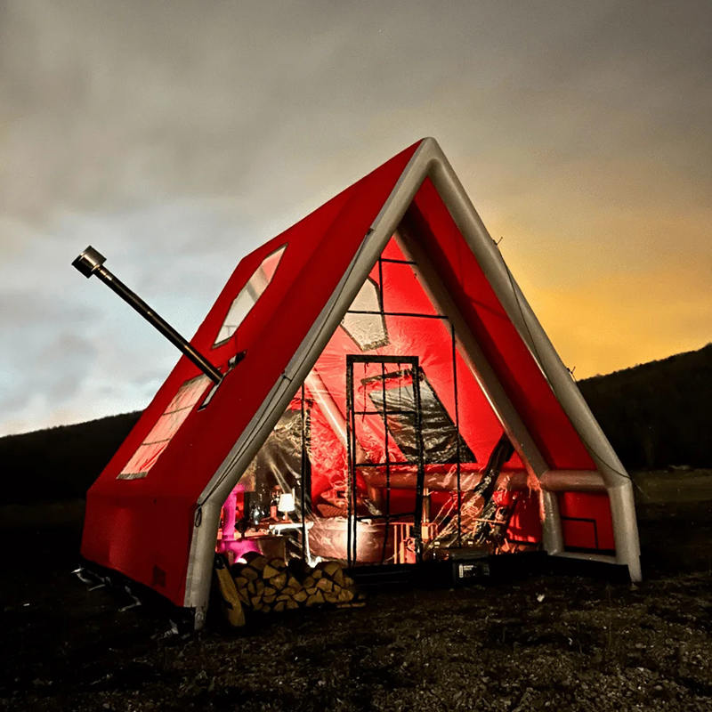 8-10 pessoas barraca de ar inflável à prova d'água de quatro estações para camping