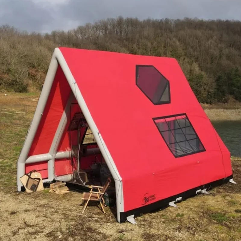 8-10 pessoas barraca de ar inflável à prova d'água de quatro estações para camping