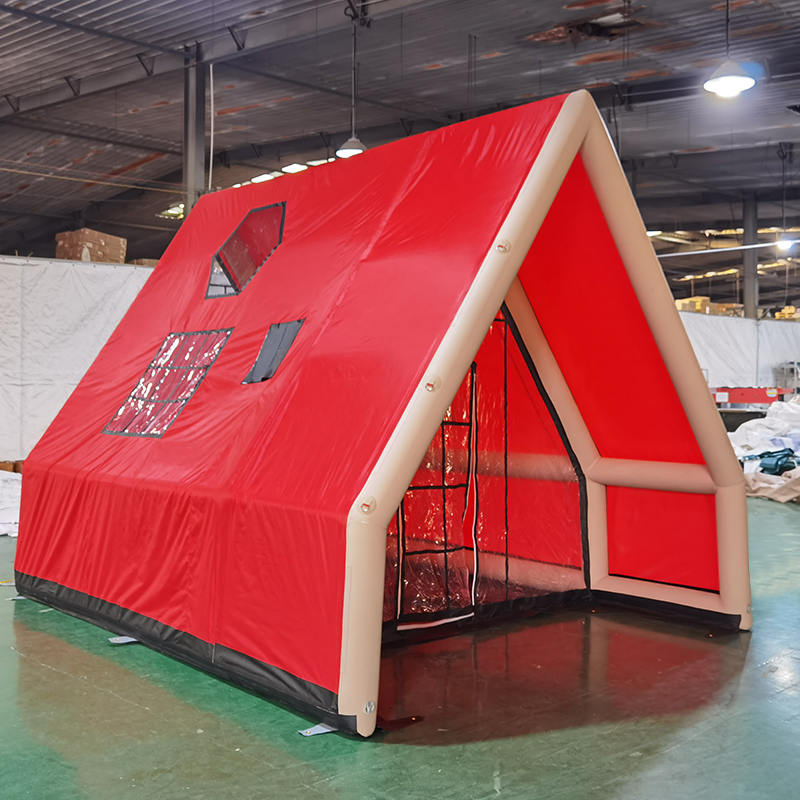 8-10 pessoas barraca de ar inflável à prova d'água de quatro estações para camping