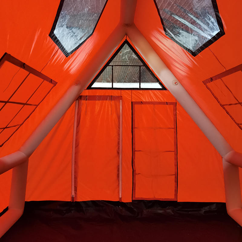 8-10 pessoas barraca de ar inflável à prova d'água de quatro estações para camping