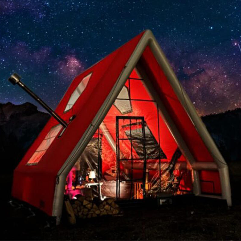 8-10 pessoas barraca de ar inflável à prova d'água de quatro estações para camping