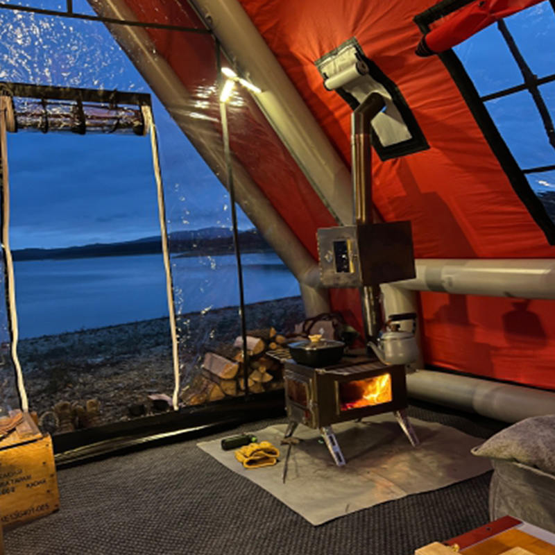 8-10 pessoas barraca de ar inflável à prova d'água de quatro estações para camping