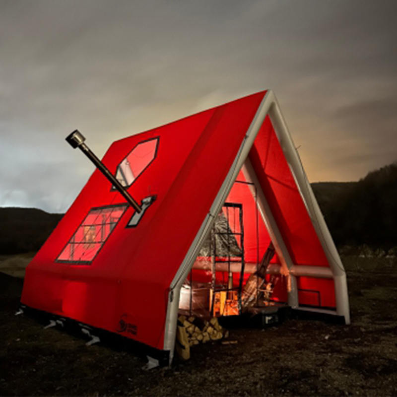 8-10 pessoas barraca de ar inflável à prova d'água de quatro estações para camping